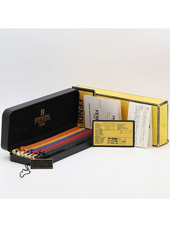 Fendi Black Brown Red Blue Yellow Orange 10 mm Watch Nam